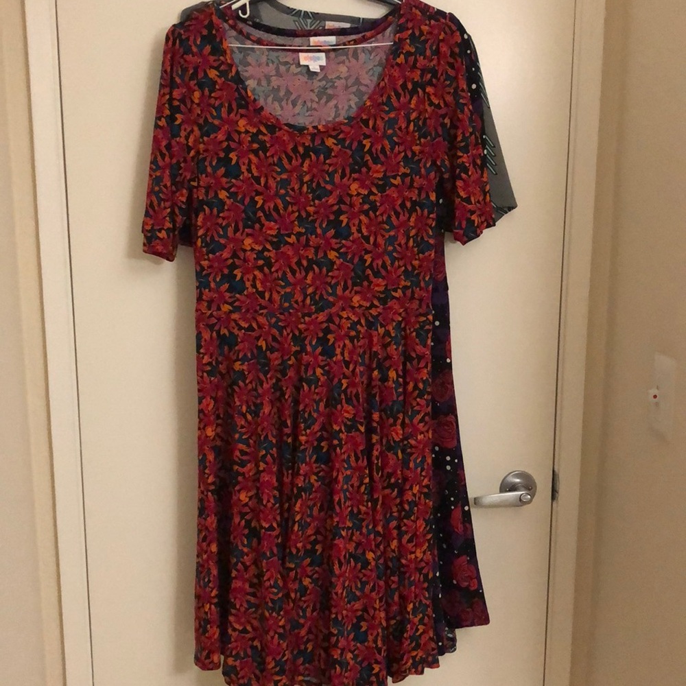 Blue and pink floral Nicole dress